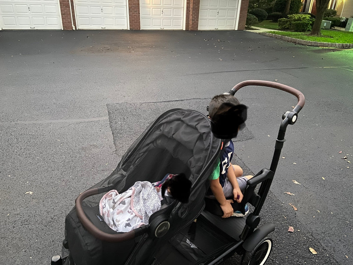 We Finally Found a Stroller That Works for Our Newborn and Our 6-Year-Old: The Austlen Entourage