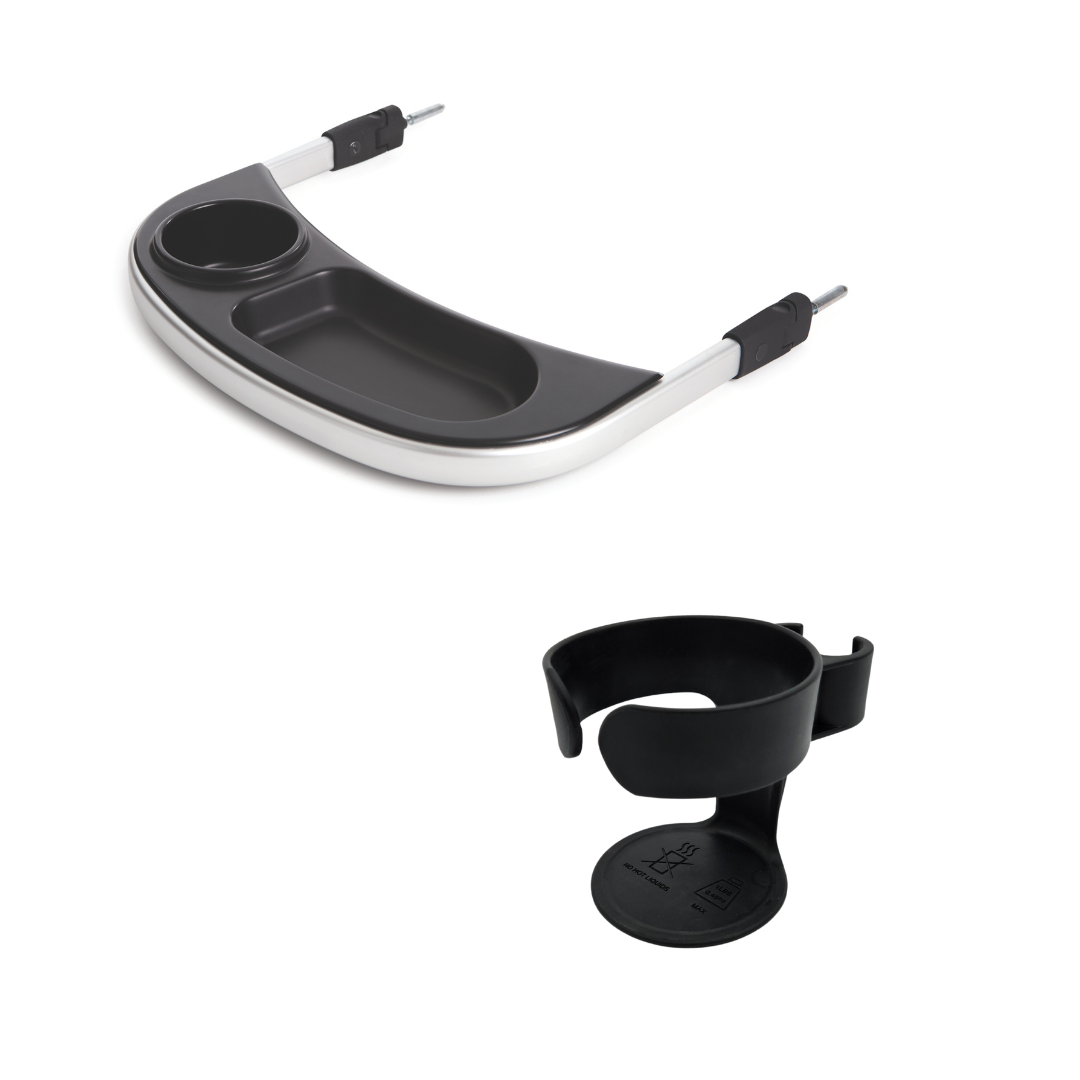 britax b agile travel system cup holder Bundle: Cup Holder + Snack Tray in Silver