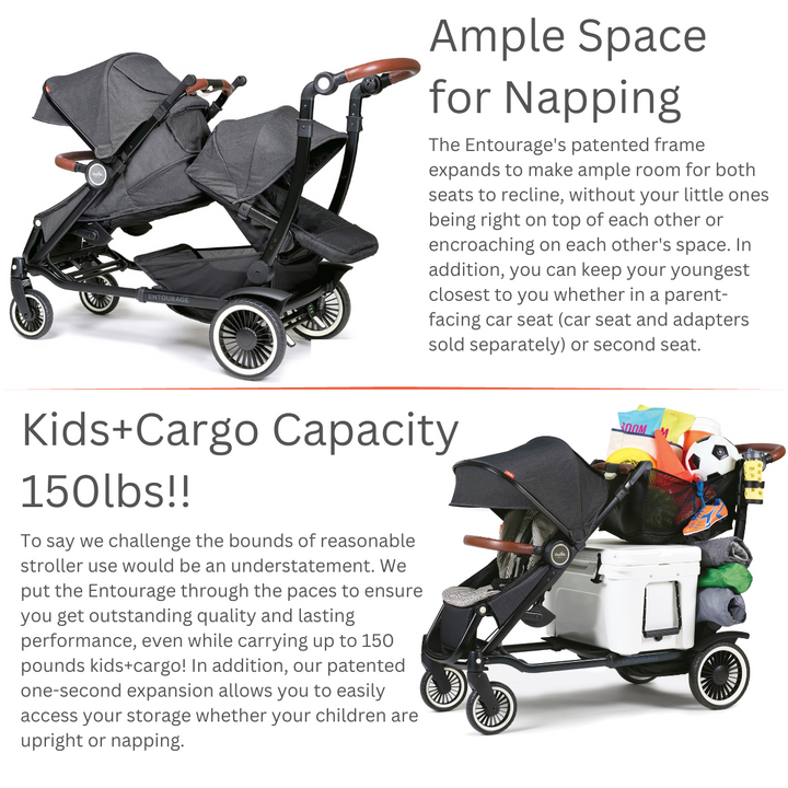 Austlen entourage double stroller with second seat online