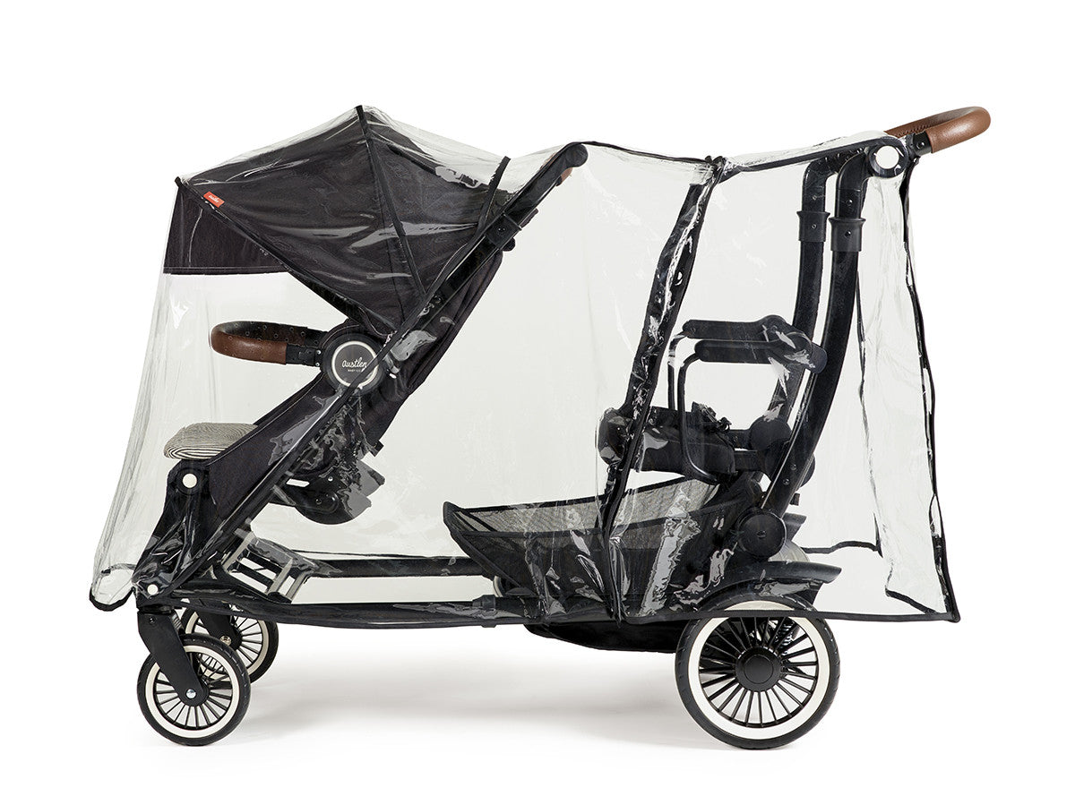 zoe double stroller rain cover Austlen Entourage Rain Cover – Austlen Baby Co